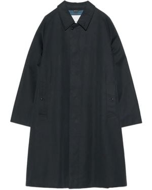 Nanamica 2L Gore-Tex Double Breasted Raincoat - Blue