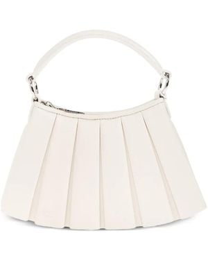 Lacoste Small Lenglen Pleated Tote Bag - White