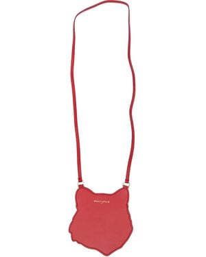 Maison Kitsuné Cartera con cabeza de zorro - Rojo