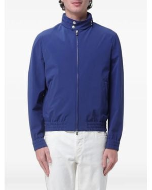 Brunello Cucinelli Hooded Zip-Up Jacket - Blue