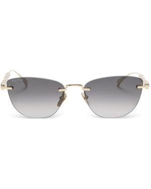 Gucci Cat-Eye Sunglasses - Metallic