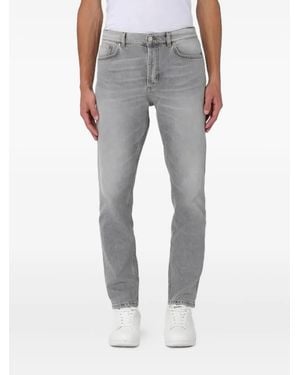 Grifoni Whiskering-Effect Jeans - Grey
