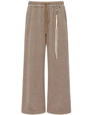 Song For The Mute Strap-Detail Drawstring-Waist Track Trousers - Natural