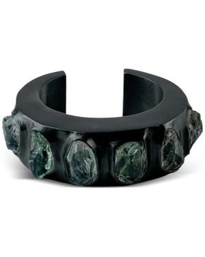 Parts Of 4 Surfaced Crescent Bracelet - Black