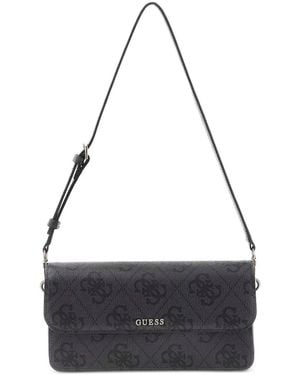 Guess Sadie Monogram Shoulder Bag - White