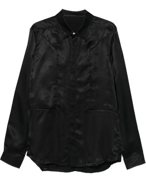 Rick Owens Long-Sleeve Shirt - Black