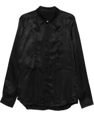 Rick Owens Long-Sleeve Shirt - Black