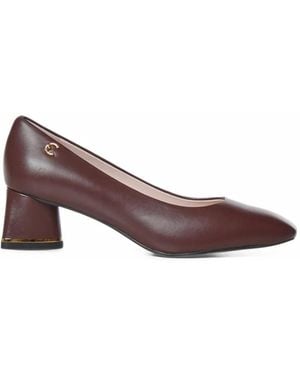 Coccinelle C-Everyday Pumps Mit Logo-Schild - Braun