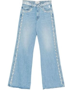 Coperni Jeans mit Nieten - Blau