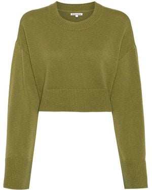 Reformation Paloma クロップド カシミアセーター - グリーン