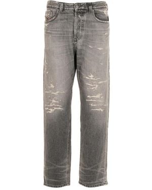 DIESEL Gerafelde Jeans - Grijs