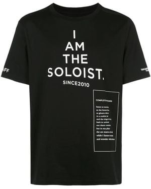 TAKAHIROMIYASHITA TheSoloist. Logo Print T-Shirt - Black