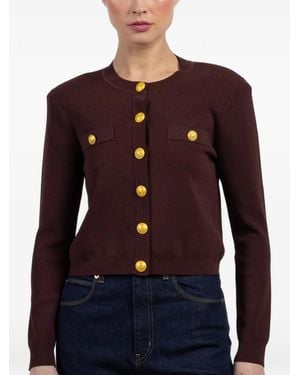 L'Agence Button-Fastening Jacket - Purple