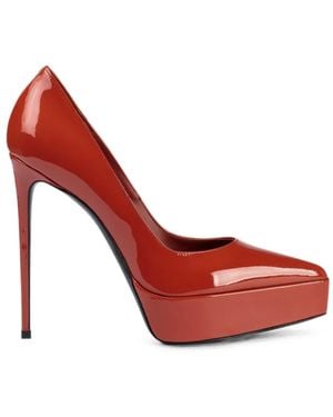Le Silla Uma Patent-Finish Pumps - Red