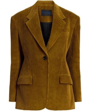 Proenza Schouler コーデュロイ シングルジャケット - グリーン