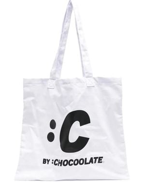 Chocoolate Tote Bag Mit Grafischem Print - Weiß