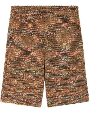 Alanui Gestrickte Grunge Beat Shorts - Braun