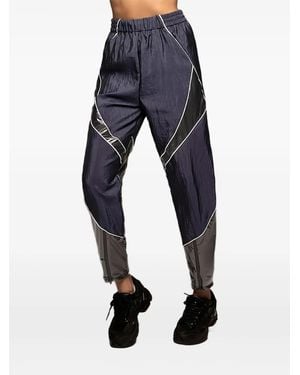 Michi Enigma Panelled Track Trousers - Blue
