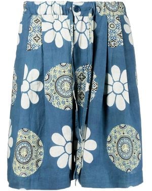 STORY mfg. Bridge Recycled Cotton Shorts - Blue