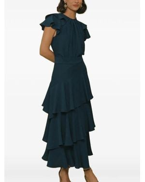 Cherubina Vesper Ruffled Blouse - Blue