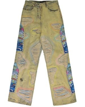 Who Decides War Distressed Jeans - Green
