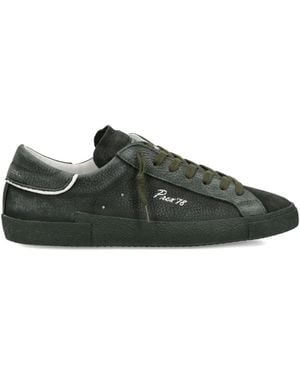 Philippe Model Suede-Panelled Low-Top Sneakers - Green