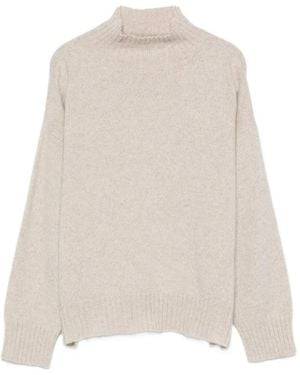 D.exterior Cashmere High-Neck Sweater - White