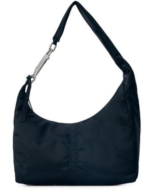 Rick Owens Bolso De Hombro Gemini Pequeño Con Acabado Satinado - Azul
