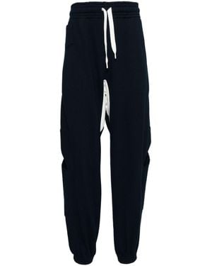 STEFAN COOKE Cut-Out Track Trousers - Blue