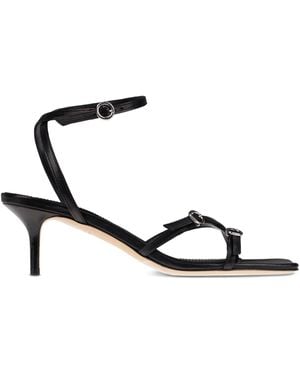 Aeyde Sandales En Cuir 55 Mm - Noir