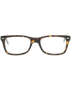 Ray-Ban Eckige Brille Mit Schildpattmuster - Schwarz