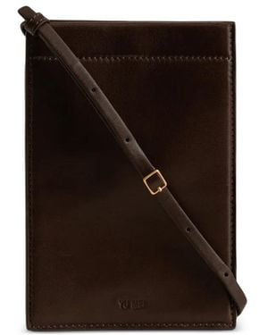 Yu Mei Georgie Leather Cross Body Bag - Black