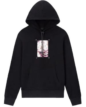 RTA Dion Graphic-Print Hoodie - Black