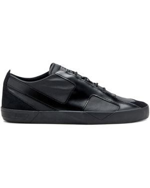 DIESEL Slante Leather Trainers - Black
