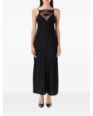 By Malene Birger Libbie レースインサート マキシドレス - ブラック