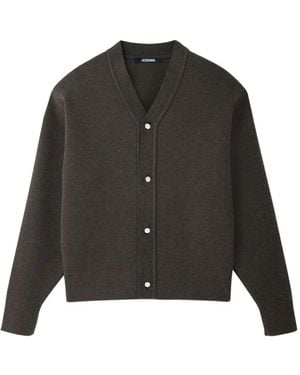 Jacquemus V-Neck Cardigan - Black