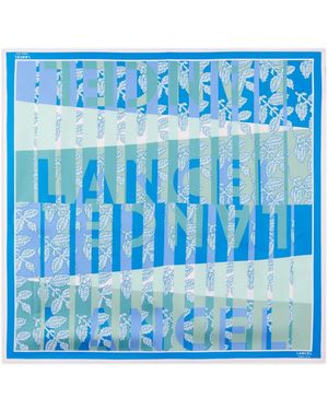 Lancel Foulard Con Stampa Horizon - Blu