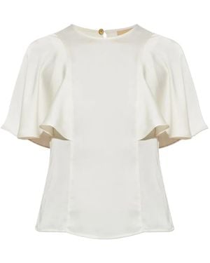 MICHAEL Michael Kors Cape-Sleeve Top - White