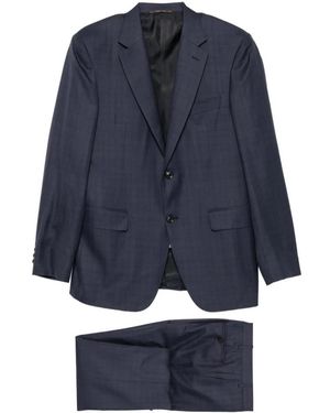 Canali Costume À Simple Boutonnage - Blue