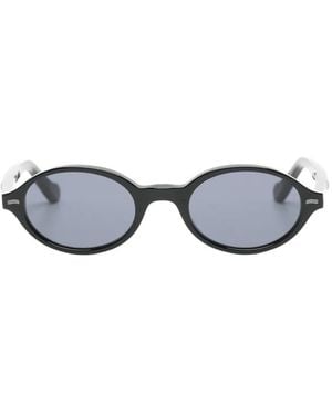 Kyme Russell Round-Frame Sunglasses - White