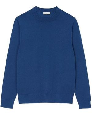 Sandro Fine Knit Jumper - Blue