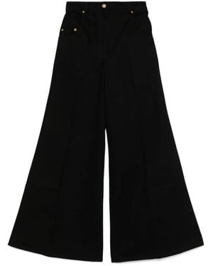 Nina Ricci Wide-Leg Jeans - Black