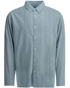 Levi's Vertical-Stripe Button-Down Shirt - Blue
