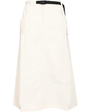 The North Face Logo-Detail Belted Skirt - White