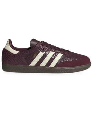 adidas Samba Snakeskin-Effect Sneakers - Purple
