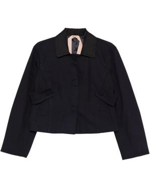 N°21 Collared Button Jacket - Black