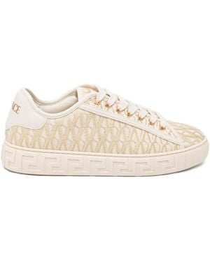 Versace Zapatillas con motivo Greca - Neutro