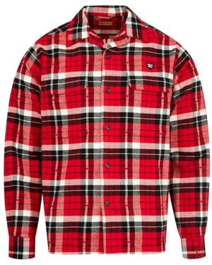 Human Made Check-Print Shirt - Red