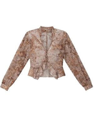 Isabel Marant Celeny Blouse - Brown