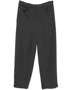 CROQUIS Knitted Casual Trousers - Black